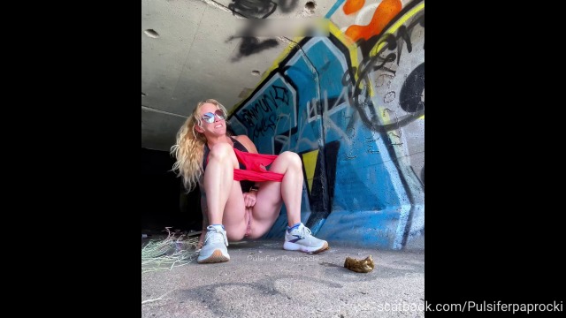 Graffiti Gone Wild Shitting Under A Bridge